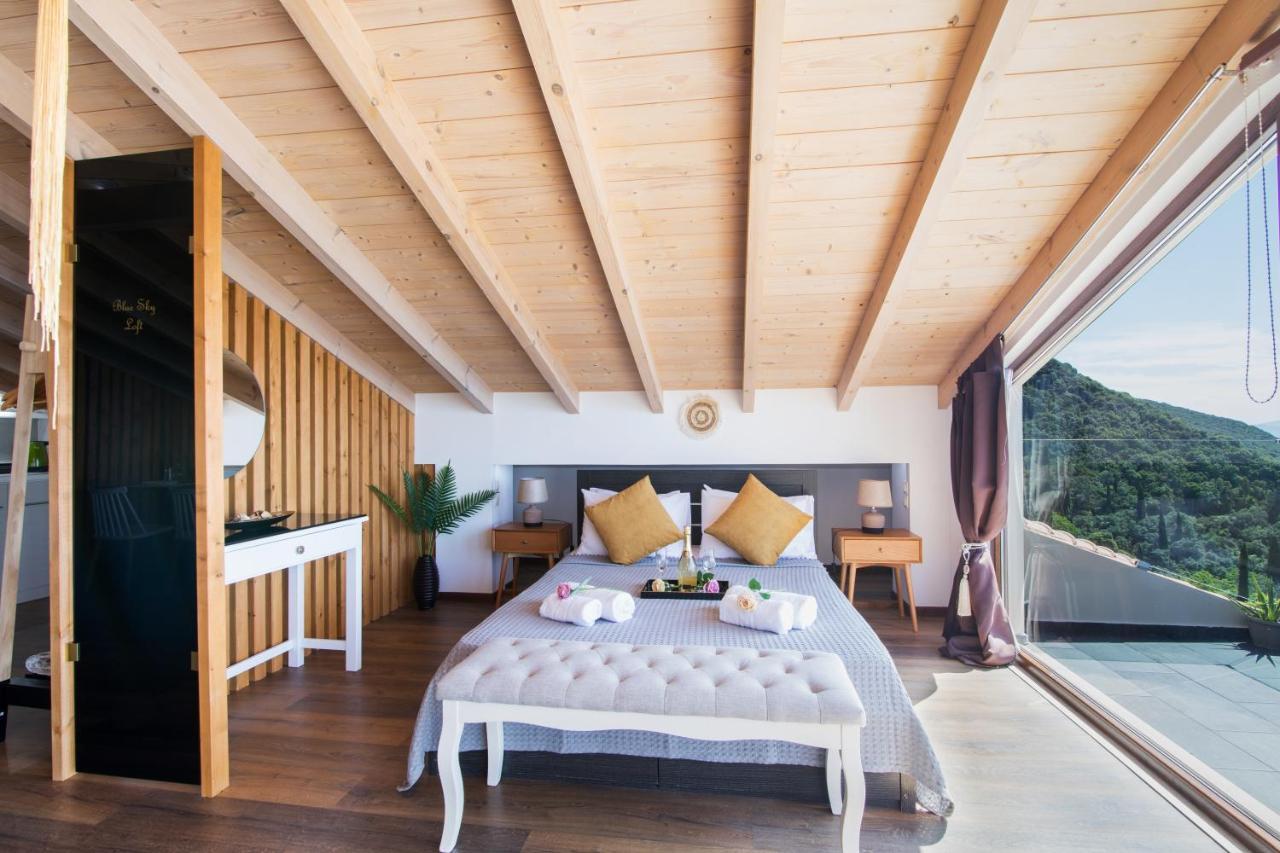 Ferienwohnung Blue Sky Loft By Corfuescapes Spartylas Exterior foto
